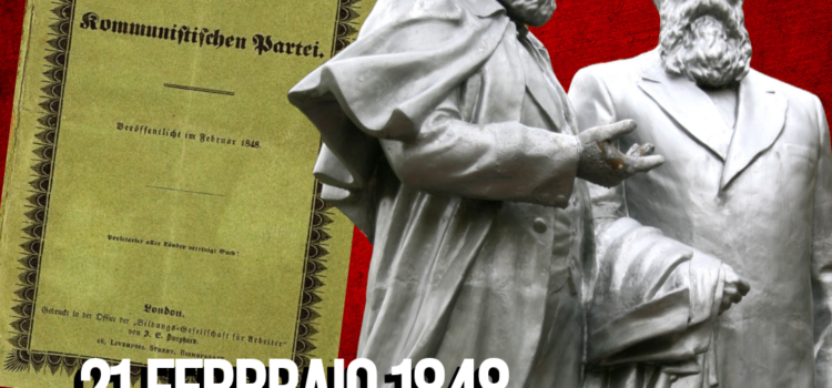 Il 21 febbraio 1848 a Londra viene pubblicato il Manifesto del Partito Comunista