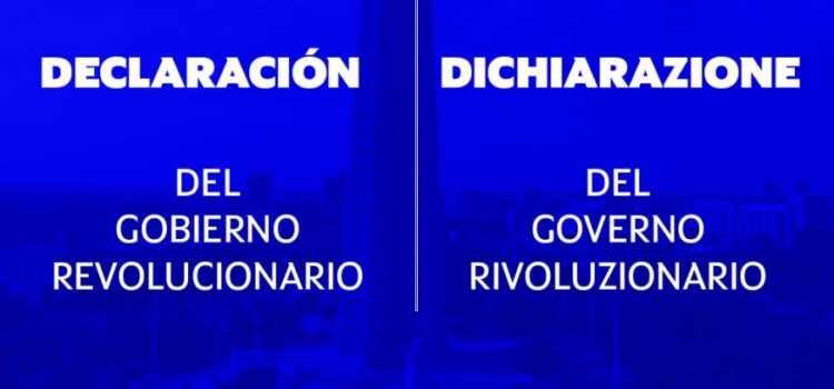 Dichiarazione del Governo Rivoluzionario di Cuba