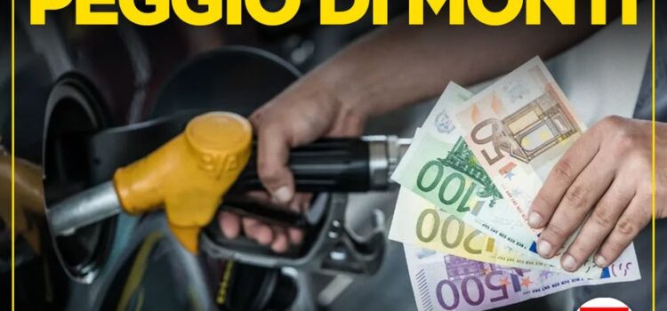 Draghi peggio di Monti: Aumento Record anche per la Benzina!