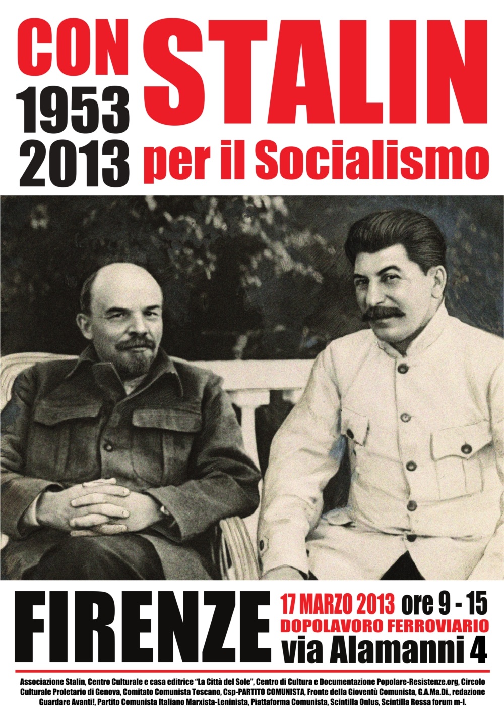 5 Marzo 1953-2013 CON STALIN. Non è fallito il Socialismo, è fallita la revisione del Socialismo. Nota di Marco Rizzo